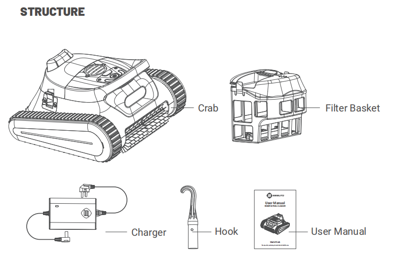 A04 Crab|120m² Coverage|Voice Guidance A04 Crab|120m² Coverage|Voice Guidance